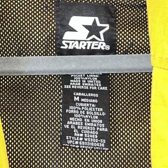 VTG Starter Rain Jacket Yellow Medium Everyday Use Crossing Guard Rainwear *Read - Picture 4 of 10